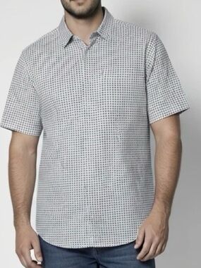 Michael Brandon Printed Short Sleeve Button Down Shirt